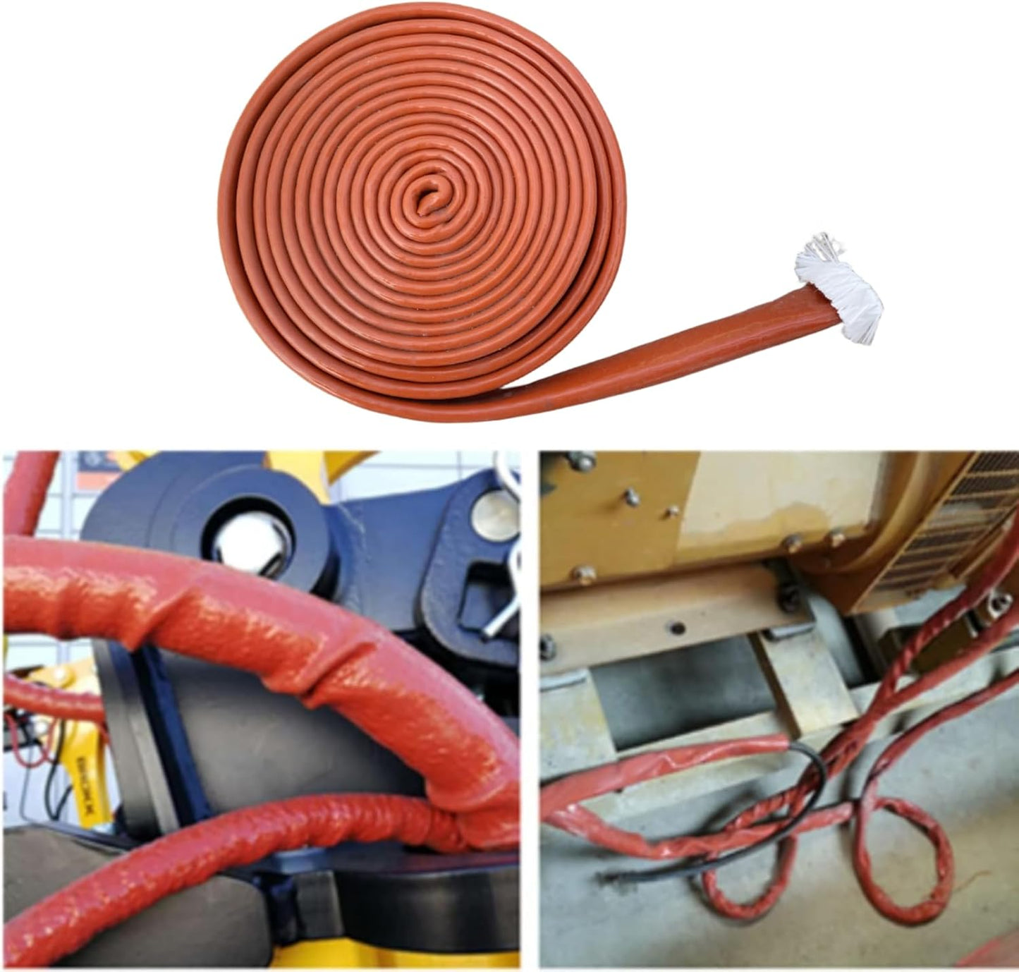 Funda protección incendios 1/4" 5ft fibra vidrio silicona