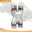 Tubo escape X doble entrada 2.5" acero inox 12"