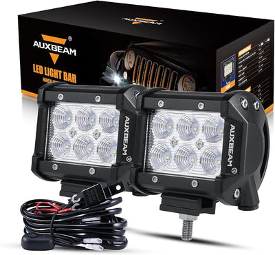 2 Bombillas LED 18W para SUV ATV Camiones Jeep