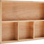 Organiz. madera nogal negro para escritorio y cajones