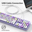 Teclado USB con almohadilla numérica y soportes plegables