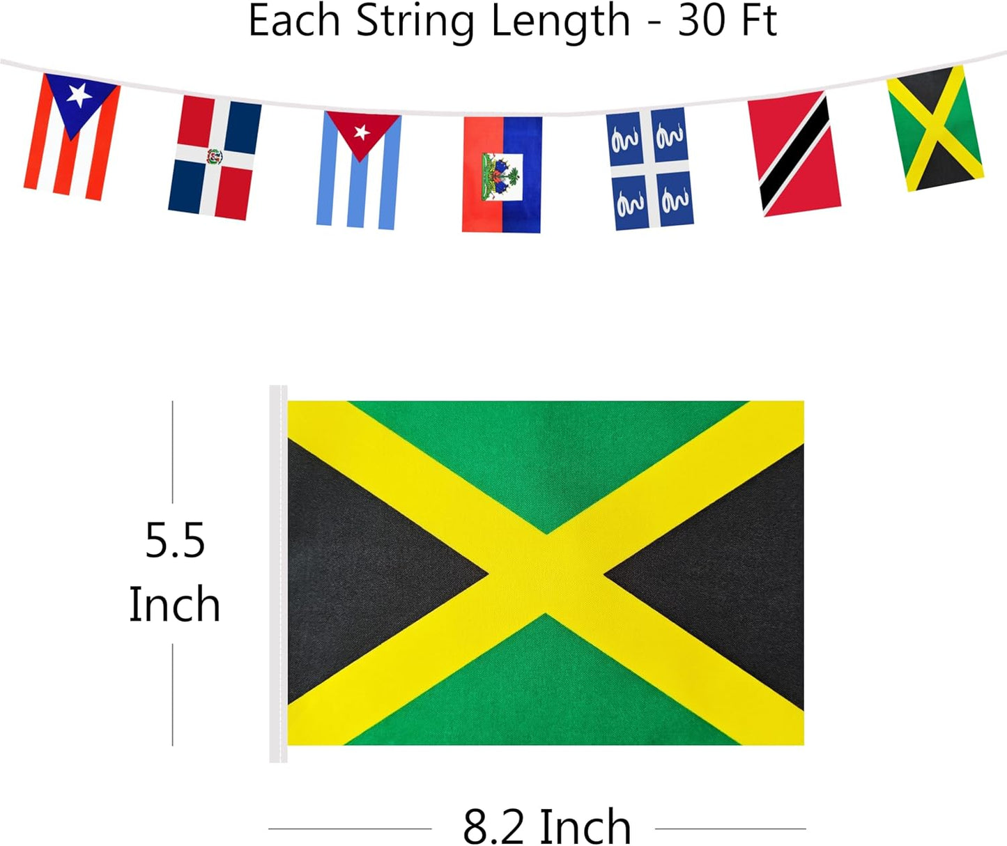 Bandera Caribe 20 países para aula fiesta tienda