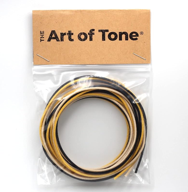 Cable Pushback Guitarra 22awg 6ft Negro Blanco