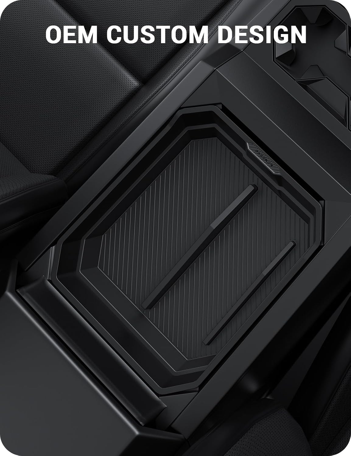 Bandeja organizadora consola Tesla Cybertruck diseño patentado