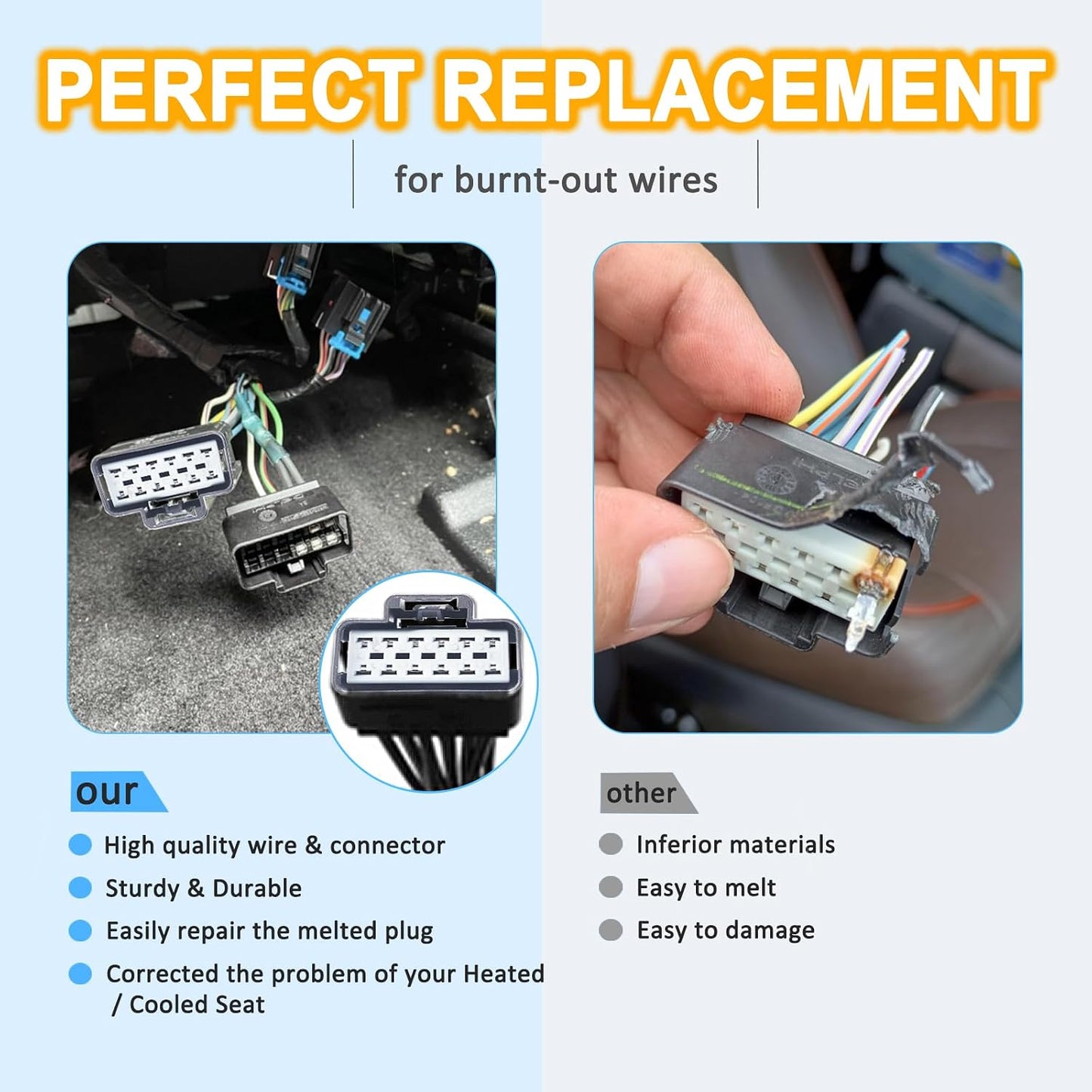 Kit cableado módulo asiento calentado Ford F150 F250 12 cables