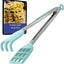 Pinzas gofres 10pulg silicona y nailon antideslizantes multiusos