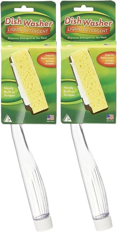 Esponjas platos con dispensador jabón pack 2