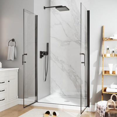 Puerta ducha pivote 46-48pulg x72pulg vidrio oscilante