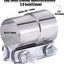 Abrazadera escape 2" acero inox 1 unidad