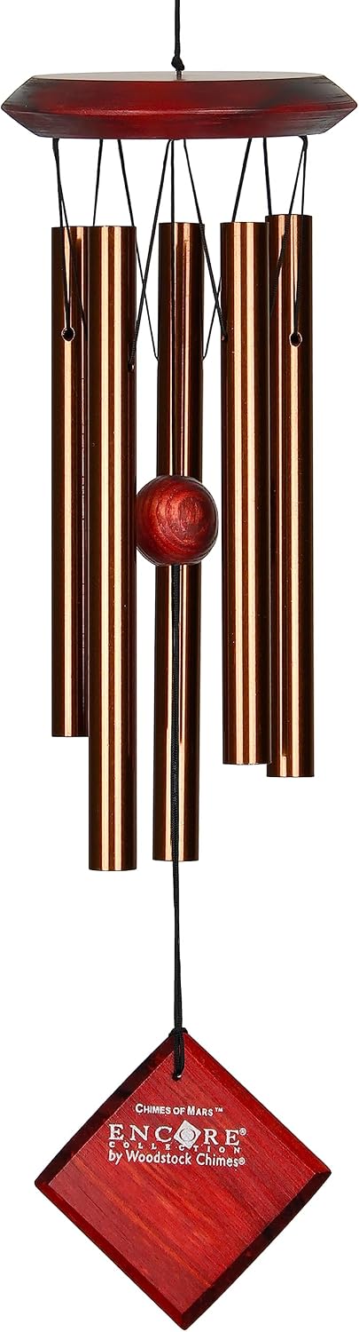 Campanillas viento bronce decoración jardín 37pulg