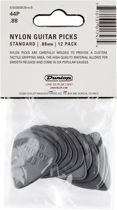 Púas guitarra nailon 3.465pulg 1 docena