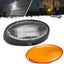 Luces porche LED RV con interruptor base negra