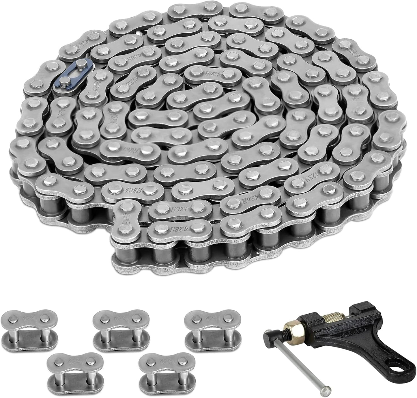Cadena motocicleta 122 eslabones alta resistencia ATV