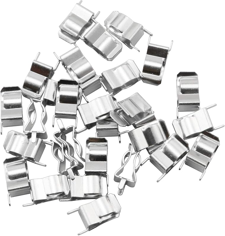 Clip titular fusible latón 30pzas para tubo cerámica 0.236x1.181pulg
