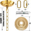 Kit toldo luz 6pulg cadena 6ft para candelabro ventilador techo