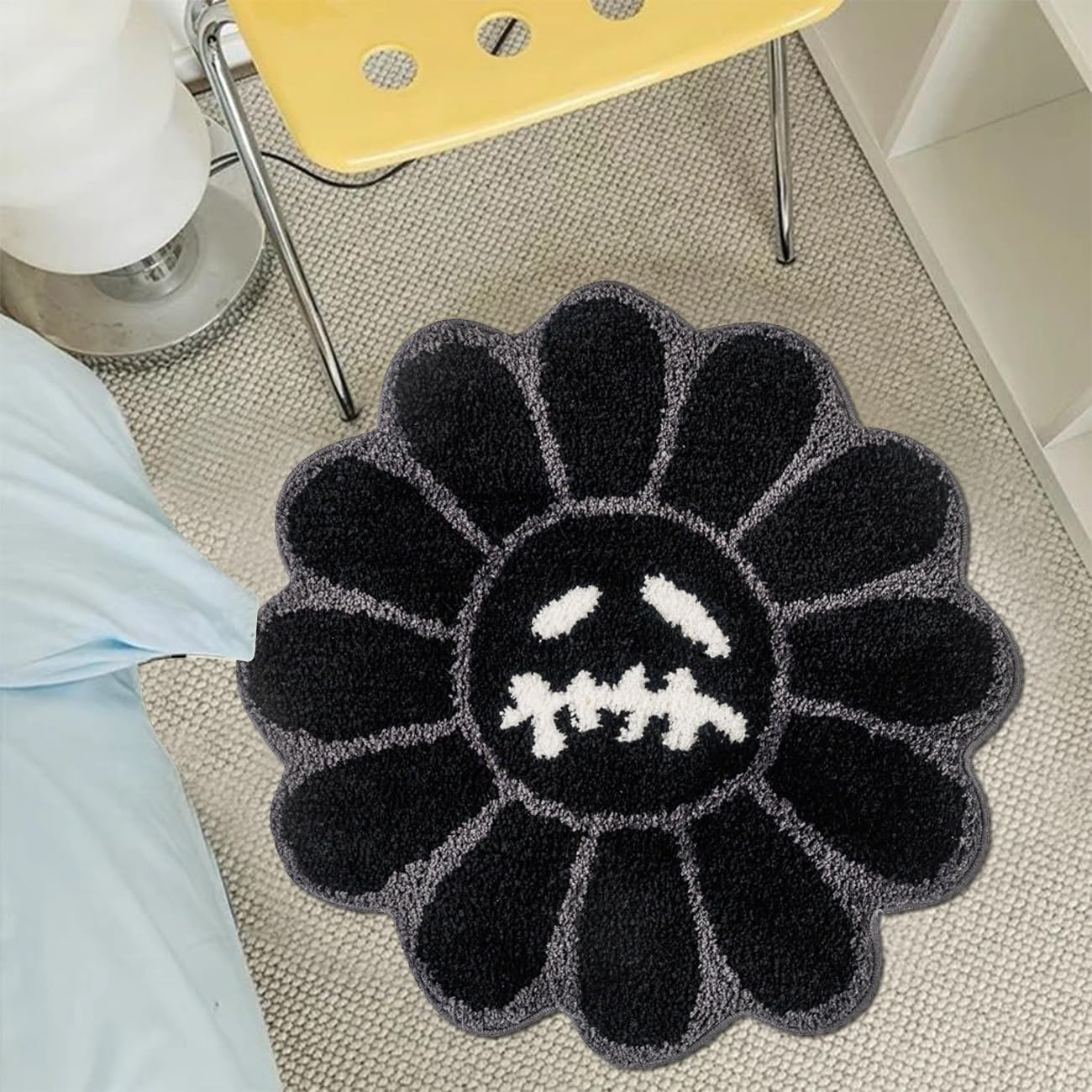 Alfombra baño Halloween gótica trippy 2ft antiderrap