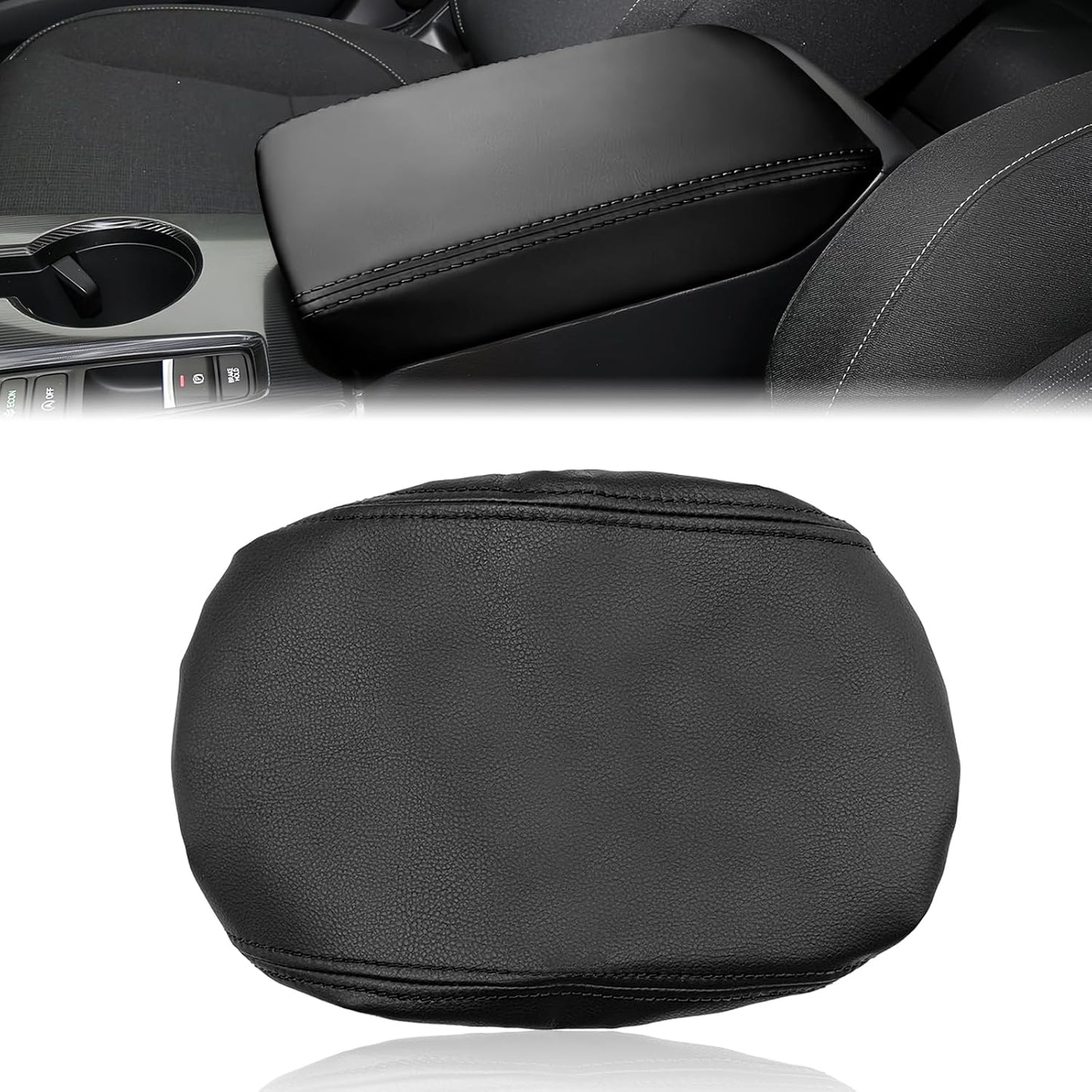 Caja almacenamiento reposabrazos auto comp Civic CVT negro