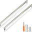 Tiradores níquel cepillado cuadrados 30pz 380mm acero inox