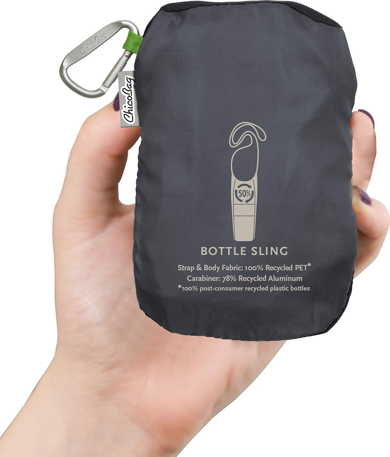 Saco colgante para botella con bolsillo