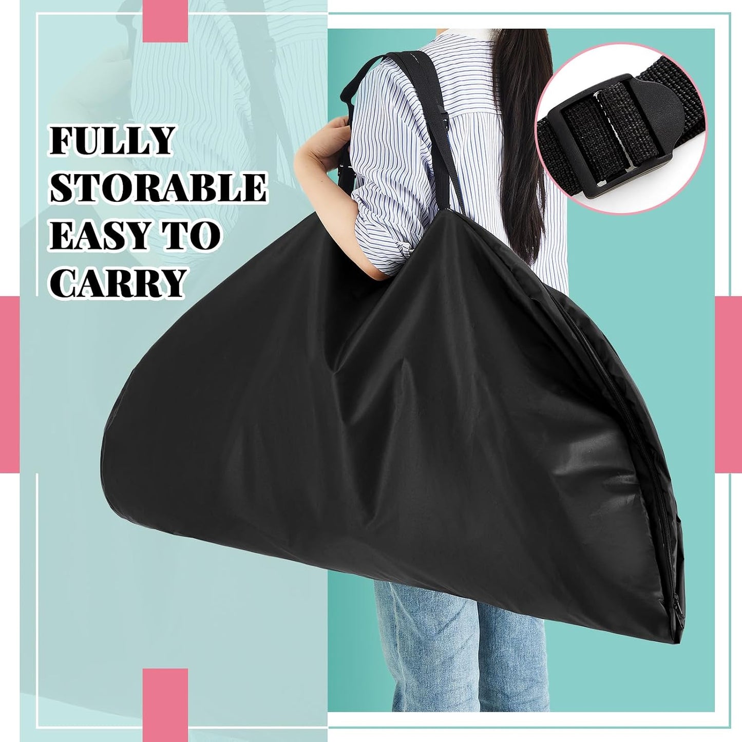 Bolsa tutú 45pulg impermeable plegable con correa