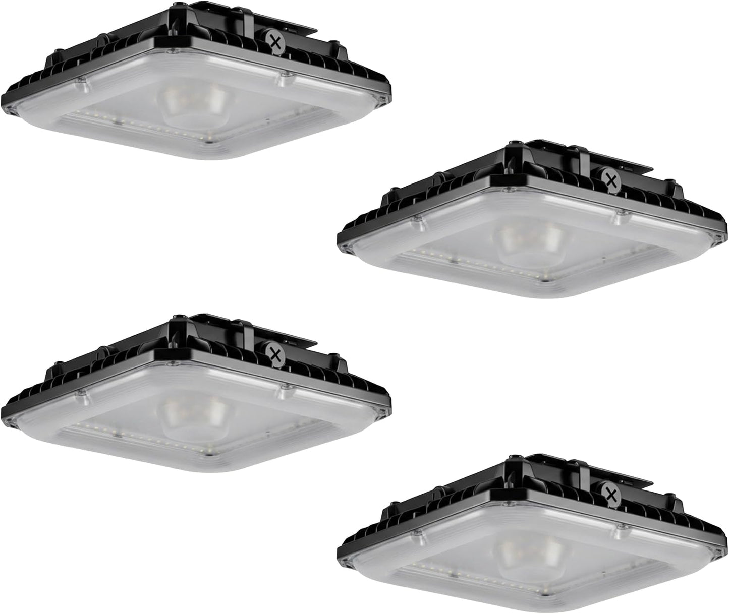 4 Luces LED Toldo 100W 14000lm IP65 Exteriores Garaje Tienda