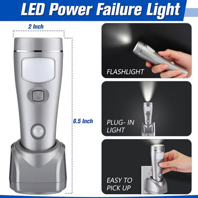 6 Luces LED Emergencia 4en1 Recargable Hogar