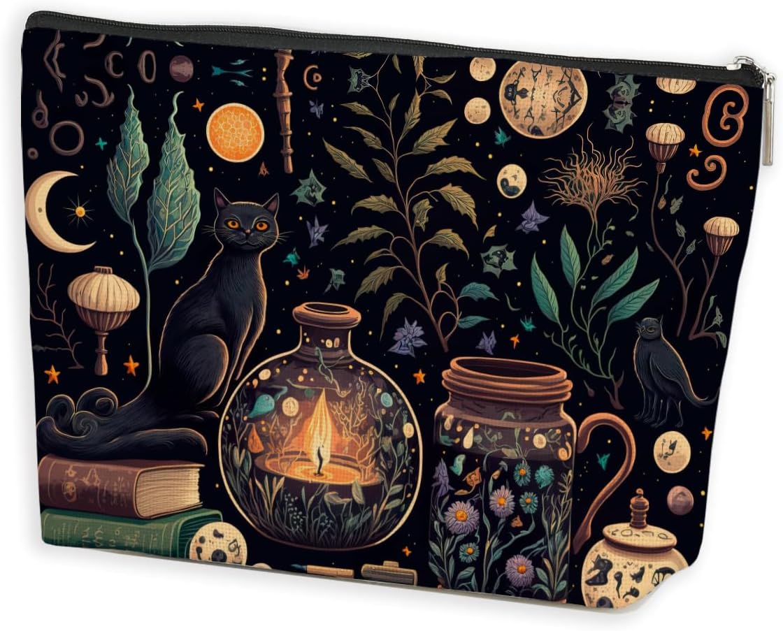 Bolsa organizadora maquillaje Halloween bruja truco o trato