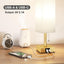 Lámpara mesa blanca dormitorio 3 temperaturas USB
