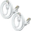 Cable Ethernet Cat 6 1.5ft 10 Gbps 550MHz color blanco