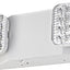 Luz emergencia LED 120/277V con batería 2 cabezales ajustables