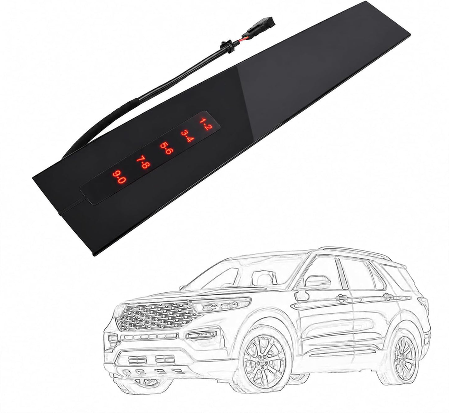 Moldura pilar B teclado puerta conductor Ford Explorer 11-19