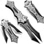 Cuchillo plegable doble hoja 8.7" EDC supervivencia