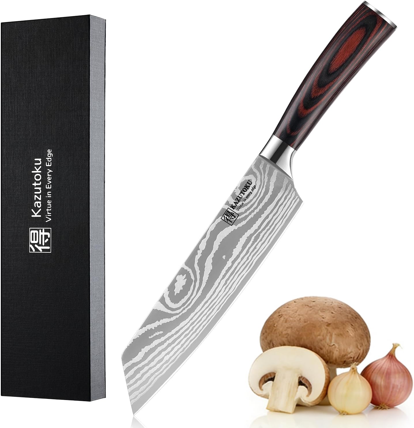 Cuchillo Kiritsugi 7pulg Acero Inox Alto Carbono Mango Ergonómico