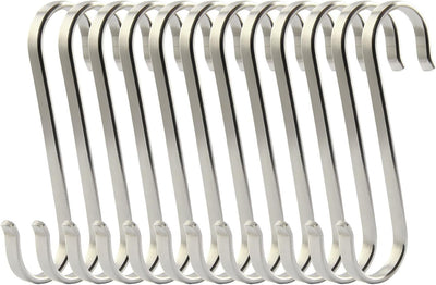Ganchos S acero inox 304 para colgar ollas sartenes plateado