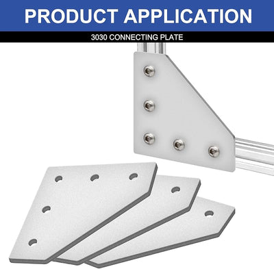 12 Pzas Soporte Esquina L 3030 Conector T Tuercas Plateado