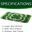Tapete secar platos San Patricio 12x20" trébol verde antideslizante