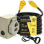 Cable generador 30A 4 clavijas caja entrada impermeable