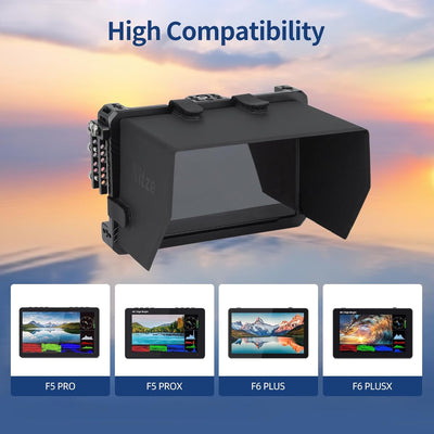 Kit jaula monitor Feelworld F6 PLUSX F5 PRO con HDMI y parasol