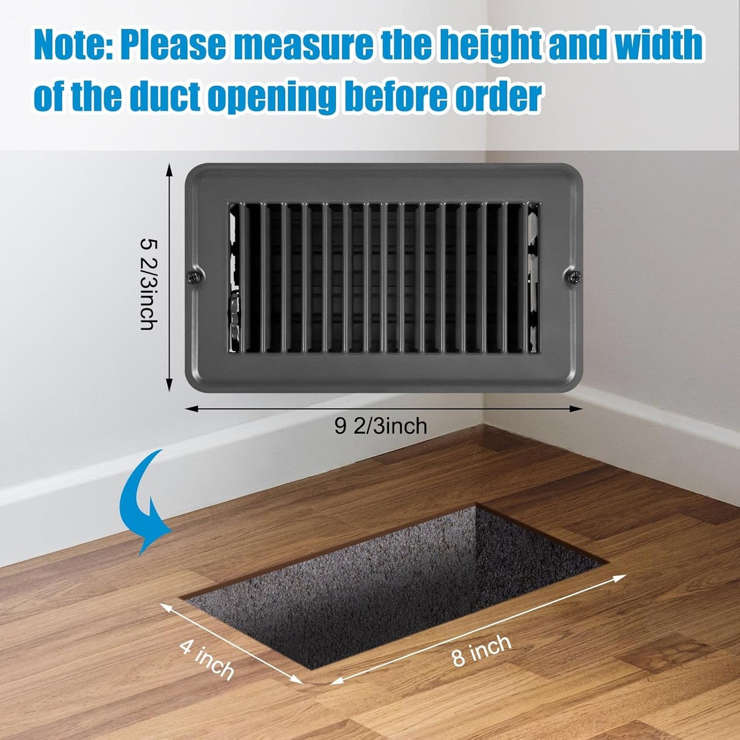 20 Cubiertas Ventilación 4x8" Atrapador Malla Metal Resiste