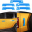 Cubiertas manija puerta Ford Bronco 21 azul claro 5 pzas