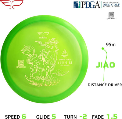 Discos golf PDGA 5.82-6.17oz distancia máxima verde