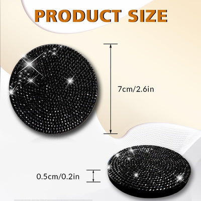 2 Pzas Posavasos Antiderrap para Auto Universal 2.75pulg