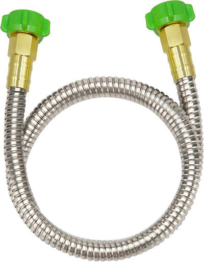 Manguera jardín acero inox 304 5ft conector metal hembra