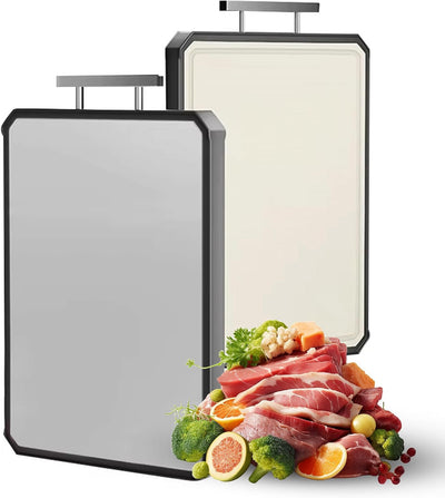 Tabla cortar acero grises cocina apta lavavajillas doble cara