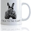 Taza café cerámica 11" regalo conejo