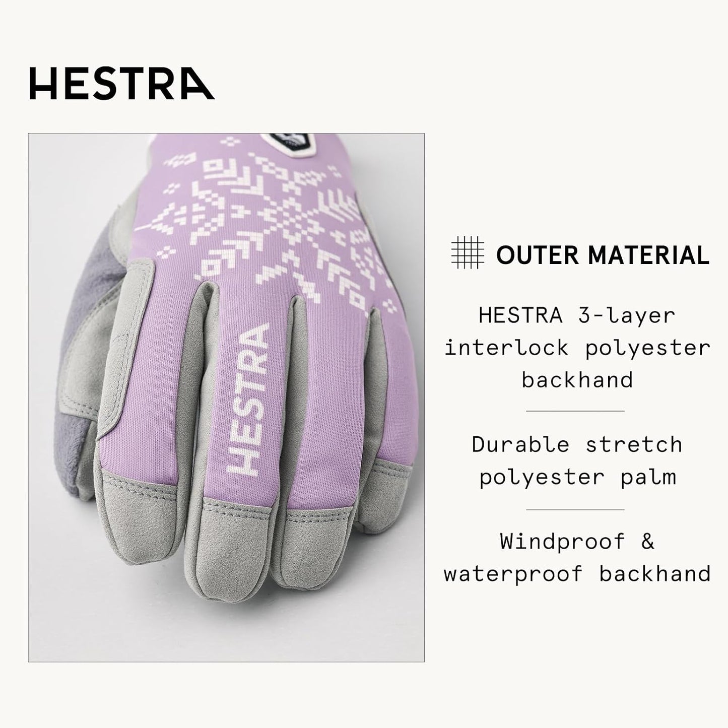 Guantes XC Primaloft 5 dedos mujer