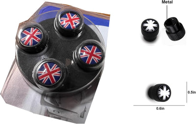 Funda llanta Mini Cooper 4 Uds tapas válvula negro