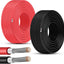 Cable solar 10 AWG 100pies negro y rojo resistente UV