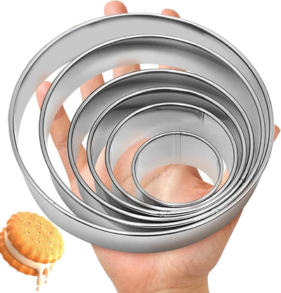Set 6 Cortadores Galletas Acero Inox 2-6pulg