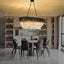 Candelabro moderno de cristal 32pulg colgante 8 luces